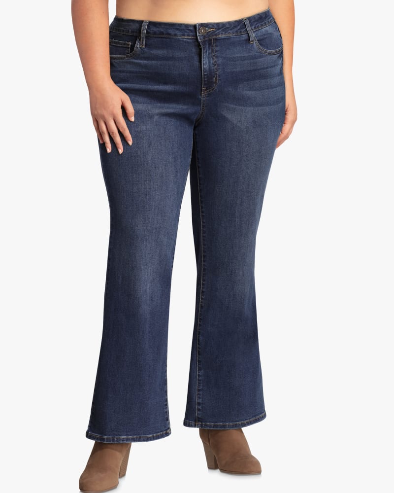 Front of plus size Rivington Tall Bootcut Jean by Morgan & Walker | Dia&Co | dia_product_style_image_id:117946